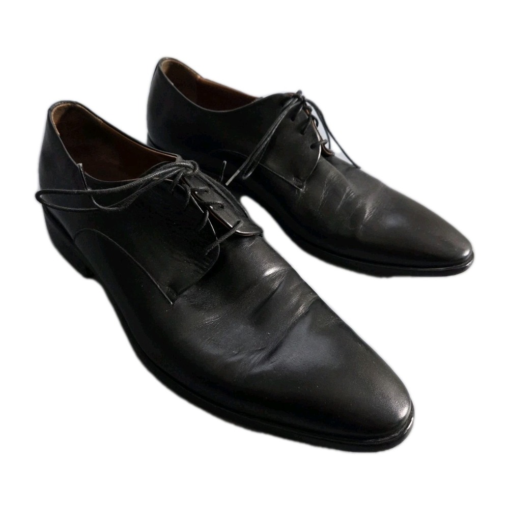 Navyboot Men's Black Leather Oxford Derby Dress Shoes EUR‎ 41 US 8